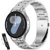 BDIG Cinturino Compatibile con Samsung Galaxy Watch 7 6 5 4 40mm/44mm,Watch 6 Classic 43mm/47mm,Watch 5 PRO 45mm/Galaxy Watch 4 Cinturino,No Gap Metallo in Acciaio Inox Massiccio argento