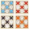 FULHANY 4 Pezzi Tic Tac Toe - Tris GiocoPer Bambini - Tris Gioco - Set Da Gioco Da Tavolo Classico Da Tavolo Adatto Per La Decorazione D'Interni Di Feste Domestiche Per Adulti