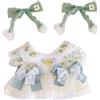 niannyyhouse Vestito per bambola da 20,3 cm, vestito con gonna a fiori, 20 cm, vestiti per bambole (A-1)