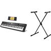 Donner Pianoforte Digitale, 88 Tasti Pesati, Pianoforte Elettrico Portatile con Pedale di Sustain & FX F900520 Stand per Tastiera
