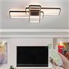Deevin Moderna LED Plafoniera Dimmerabile Creativo Disegno Lampada Da Soffitto Soggiorno Camera Da Letto Stanza Dei Bambini Lampadario [Classe Di Efficienza Energetica A++],Nero,110 * 60cm