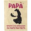 PRSTENLY Regalo Papà, 127 x 152cm Flanella Coperta Regalo Papa Natale, Idee Regali per Papà Uomo Natale Compleanno Festa Della Papà