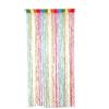 smilegirl, Tenda a fili per porta, zanzariera, divisorio, glitter, stile rétro, per porte e finestre, pannello decorativo per feste (arcobaleno)