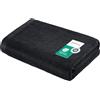 herzbach home Collezione Deep Black | Asciugamano da bagno extra grande 100 x 150 cm | 100% cotone | morbido e assorbente | Colore: nero