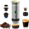 Irishom Macchina da caffè portatile per auto, 3 in 1, senza cordless Electric Coffee Maker Work with Capsule and Ground Coffee 15Bar Mini Cold Brew and Heating Coffee Maker with 150ml Cup