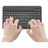 Liqzirtu Tastiera wireless ricaricabile: tastiera wireless ergonomica, tastiera USB compatta wireless silenziosa | Tastiera portatile sottile per ufficio domestico, tastiera ricaricabile USB da viaggio per PC