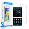 N NEWTOP [2 Pezzi Pellicola GLASS FILM Compatibile per Huawei P10 Lite, Fina 0.3mm Durezza 9H in Vetro Temperato Proteggi Schermo Display Protettiva Anti Urto Graffio Protezione