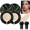 DYKeWei Mushroom Head CC Cream Foundation Air Cushion CC Cream Foundation Full Coverage for Flawless Powder Foundation Makeup make-up concealer Skin Color Basic BB, Moisturizing and Brightening (2pc-D, 20g)
