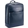 Roncato Alaska Zaino In Pelle Porta Pc 15.6 - 42x33x13 Cm - Blu Navy