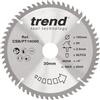 Trend Laminate & HPL Circular Saw Blade, 190mm Diametro, 30mm Foro, 60 Denti, 2.6mm Fenditura, Angolo di Incidenza +4°, TCT, Finitura Super-Fine, CSB/PT19060