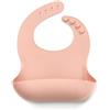 Jane Jané Bavaglino in Silicone per Neonati, Arrotolabile, Impermeabile e ad Asciugatura Rapida, Regolabile 4 Posizioni, con Tasca Raccoglipappa, Senza BPA, Lavabile in Lavastoviglie, Rosa