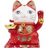 lachineuse Gatto della Felicità e della Felicità - Il Giapponese Maneki Neko - Rosso - Salvadanaio - Decorazione Giapponese - Idea Regalo Asiatica Giapponese