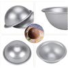 Haofy Stampo per torta mezza sfera sfera bomba da bagno, stampo per torta semicerchio in alluminio a mezza sfera 8 cm stampo per cottura torta mousse cupola gelatina gelato bombe cupcake