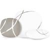 Villa Altachiara Set Piatti 6 Persone, Servizio Piatti 18 Pezzi, In Porcellana, Piatti Piani 25 Cm + Piatti Fondi 22 Cm + Piatti Frutta 19 Cm, Moderni, Adatti A Microonde E Lavastoviglie, Linea Sandy