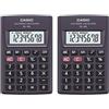 Casio HL-4A Calcolatrice tascabile Antracite Display 8 cifre (Confezione da 2)
