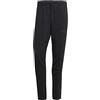 adidas Uomo Essentials French Terry Tapered Elastic Cuff 3-Stripes Pants, black/olive strata, S