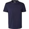 Kappa Cafers Slim Tee Maglietta Tecnica Comoda ed Elegante, da Uomo, Blue Marine/Blue Intense, 4XL