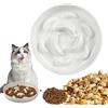 JOZMMZEOOA Gatto Ciotola Anti Ingozzamento 16 x 16 x 3.2 CM Bianco