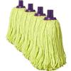 Mery | Mocio in microfibra 100% | Mocio super assorbente | Nessuna traccia | Lime e viola, 22 cm (Confezione da 4)