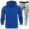 DaPongZhi Set di Tuta da Uomo Giacca con Cappuccio e Pantaloni,Completo Tennis Uomo,Tuta Ginnastica Uomo,Tuta Calcio,Completo Running Uomo,Completo Palestra Uomo,Tuta Uomo Invernale,Tute Sportive Uomo (C, L)