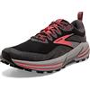 Brooks Cascadia 16 GTX, Sneaker Donna, Black/Blackened Pearl/Coral, 36.5 EU