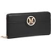 Miss Lulu Portafoglio Donna Grande, Elegante Portafogli Portamonete Pelle Sintetica, Slim con Chiusura Magnetica