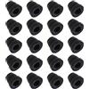 EMSea 20 tappi a vite per spurgo freno in gomma, 6 mm, tappo di fissaggio antigrasso, tappo antipolvere per capezzolo, per auto, moto, auto, auto, pezzi di ricambio nero