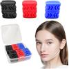 ZLFCypheria 6 pezzi Silicone Mascella Allenamento, Jaw Exerciser, Jawline Trainer Uomo Donna, Strumento da Masticare per Collo del Viso, 3 Livelli di Resistenza, per Rafforzare e Stringere Mascelle e Collo