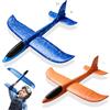 PATRICHOR 2 Pezzi 44CM Aereo Polistirolo Bambini, Aereo Giocattolo Giochi Bambino 3 4 5 6 7 8 Anni Regalo, Aliante Aeroplano Schiuma Regalo Natale, Giocattolo Grande Giochi Giardino Esterno