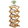 Generic Scarpiera Legno, Scarpiera Pieghevole, Scarpiera salvaspazio Slim Ingresso, Scaffale per Scarpe, Mobile Portaoggetti, Stoccaggio Verticale Stretta per Ingresso, Bagno, Soggiorno e Corridoio