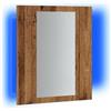 vidaXL Mobile da Bagno Legno Antico 40x12x45cm in Legno Multistrato, Mobile a Specchio da Bagno, Mobile da Bagno, Mobile con LED