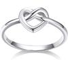 Bestyle S925 Anello Donna Cuore Celtico, Simbolo di Energia e Amore Infiniti, Anelli Donna Argento Sterling, Regalo Ragazza Fidanzata Compleanno