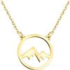 Sofia Milani - Collana da Donna in Argento 925 - Placcata in Oro - Ciondolo a Montagna - N0603