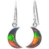 Starborn Orecchini pendenti in argento sterling con mezzaluna di Ammolite Starborn