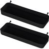 Ikea SKADIS Scaffale (adatto per Skadis Peg Board), nero, 28 x 9 x 3 cm, 805.699.41 - Set di 2