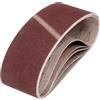 sourcing map Nastri abrasivi in ossido di alluminio, 76 mm x 457 mm, 5 pezzi, grana 120, per affilacoltelli, lavorazione del legno, lucidatura dei metalli