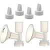 Maymom Non-Duckbill, kit flangia di ricambio (può sostituire Ameda Standard Flange) per Ameda Purely Yours, Ultra tiralatte, flangia 25 mm, con Vave/Membra; Made by Maymom