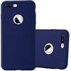 Cadorabo Custodia per Apple iPhone 8 PLUS / 7 PLUS / 7S PLUS in CANDY BLU SCURO - Morbida Cover Protettiva Sottile di Silicone TPU con Bordo - Ultra Slim Case Antiurto Gel Back Bumper Guscio