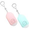 BIGFOX Allarme personale 2 Piezzi 130dB Emergenza SOS Allarme con Torcia LED per bambini/donne Difesa Personale(Rosa+Blu)