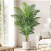 Keeplush Piante Finte da Interno 180cm Palma Piante Artificiali da Esterno Piante Finta Alta Soggiorno Decorazioni Camera da Letto Balcone (1 PACK)