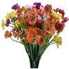 Kingrun Fiori Finti di Margherita Artificiale, 12 Fasci di 6 Colori, per Esterni e Interni, Decorativi, in Vaso, per Cimitero, in Plastica