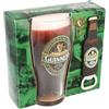Guinness Shamrock Gift Company - Set di apribottiglie in PVC e bicchiere da pinta con etichetta irlandese