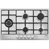 Glem Gas Piano Cottura 5 Fuochi a Gas 75 cm (1 Bruciatore Tripla Corona) in Acciaio colore Inox - GT85TIX