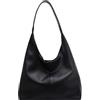 CUNGGI Hobo Borse per Donne Slouchy Tote Bag Morbido Casual PU Borsa Tracolla Donna Borse di spalla grande 2pcs Work Everyday Borse nero