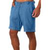YAOBAOLE Pantaloncini da uomo in lino Bermuda da uomo, taglia grande, pantaloncini estivi, bermuda la spiaggia, Verde oliva, M