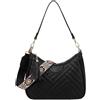 VASCHY Borsa Tracolla Donna Nera in Pelle - Elegante Borsetta a Mano e a Spalla Moda