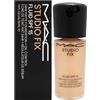 MAC Studio Fix Fluid SPF 15 24Hr Matte Foundation Plus Oil Control - NC25 by MAC for Women - 1 oz Foundation