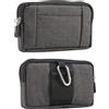 Narunii Sacchetto Clip da Cintura,Borsa da Uomo per Cellulari Porta Cellulare Orizzontale con Clip per Apple iPhone 16/15/14/13/12/11,Borsello Sport Borsetta Portafoglio (Noir, 6,4)