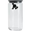 Alessi - Contenitore ermetico Gianni - Nero - Resina termoplastica - Designer Mattia Di Rosa