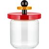Alessi - Contenitore ermetico Alessi 100 Values Collection - Rosso - Tiglio massello tornito certificato FSC - Designer Ettore Sottsass
